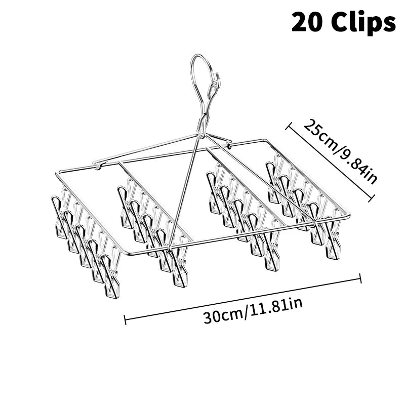 Metal Windproof Clothespin Laundry Hanger Clothesline Dryer Bra Towel Zpaxo A