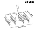 Metal Windproof Clothespin Laundry Hanger Clothesline Dryer Bra Towel Zpaxo A
