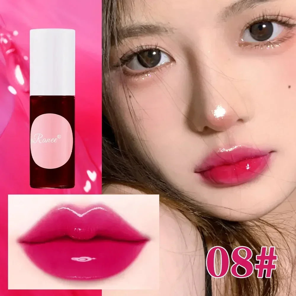 Mini 10 Colors Liquid Lip Gloss Waterproof Non-stick Long Lasting Sexy Red Mirror Glass Moisturize Lipstick Water Rouge Makeup Zpaxo