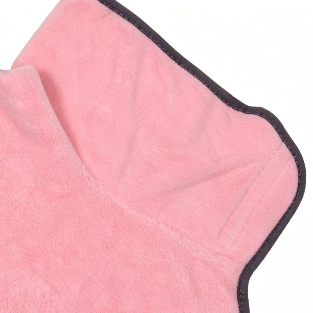 Dog Bath Towel Soft Fleece Absorbent Robe Pet Cat Bathing Supplies