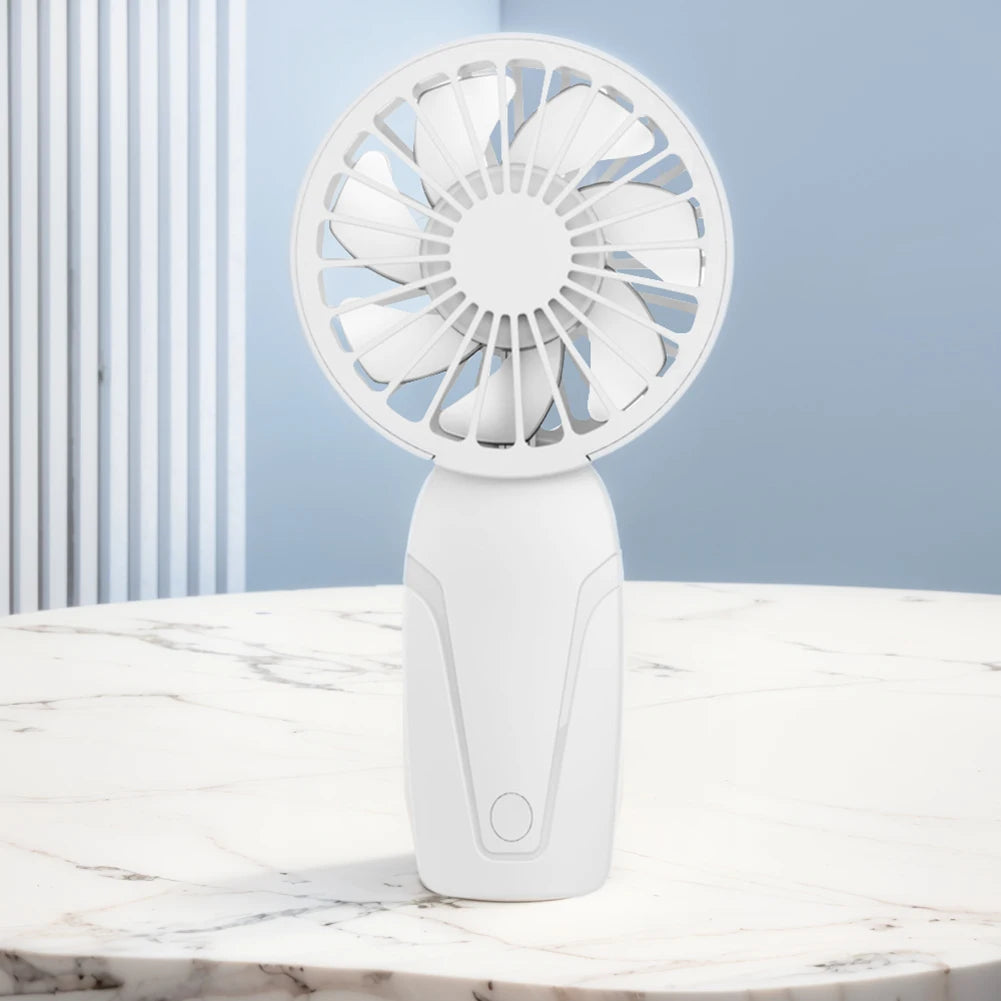 Portable Handheld Fan USB Rechargeable Personal 3 Speeds Mini Home