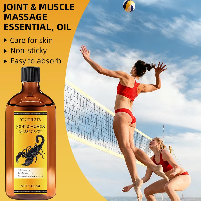 YUITIKUE 100ml Natural Organic Joint & Body Massage Oil Body Massage Oil Zpaxo