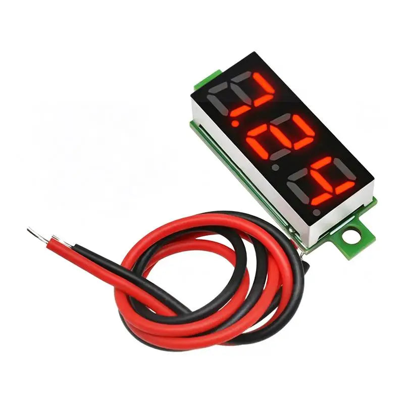 DC 5–30V LED Digital Voltmeter – 0.28" Mini Voltage Tester