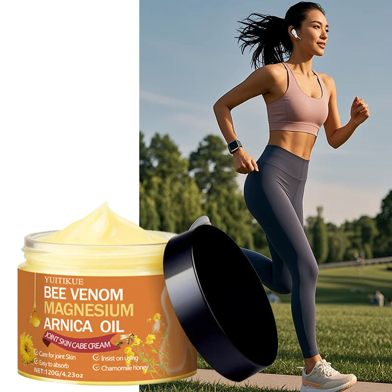 YUITIKUE Bee Venom Magnesium Arnica Joint Cream | 120g Joint Skin Cream Zpaxo