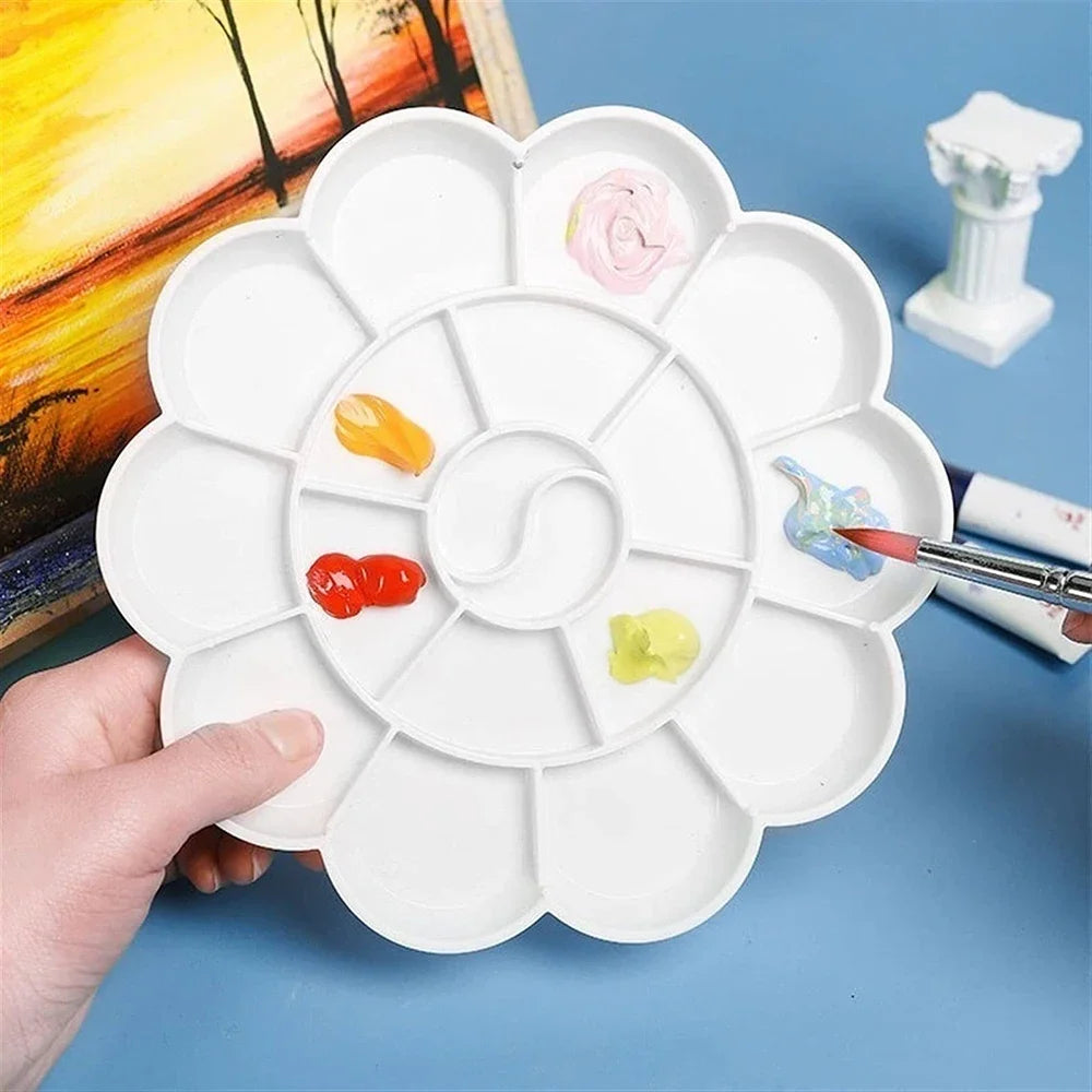 Flower Painting Palette – Reusable Plastic Art Mixing Tray