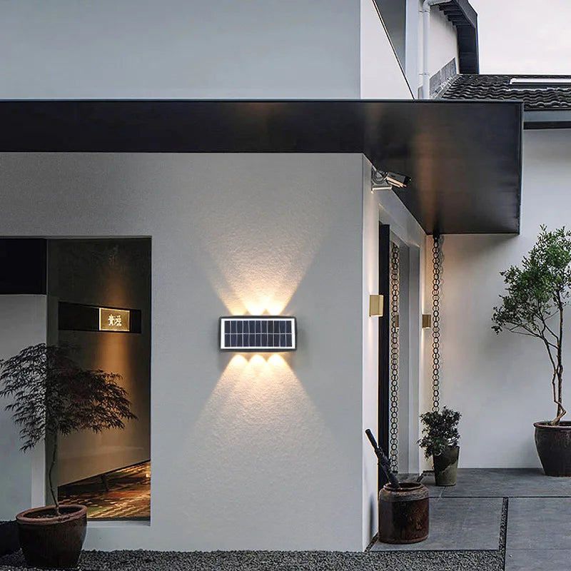 SHINEKNOT Solar LED Outdoor Wall Light | IP65 Weatherproof 4W/6W