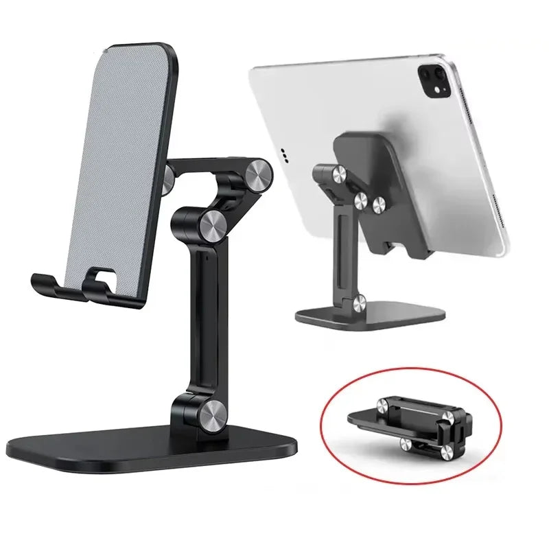 Three Sections Foldable Desk Mobile Phone Holder Tablet Desktop