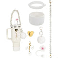 Silicone Water Bottle Boot Handle Cup Pendants Sleeve Accessory Straw