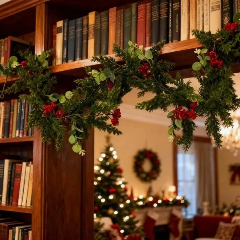 Red Berries Money Artificial Vine Decoration Christmas Holiday Party