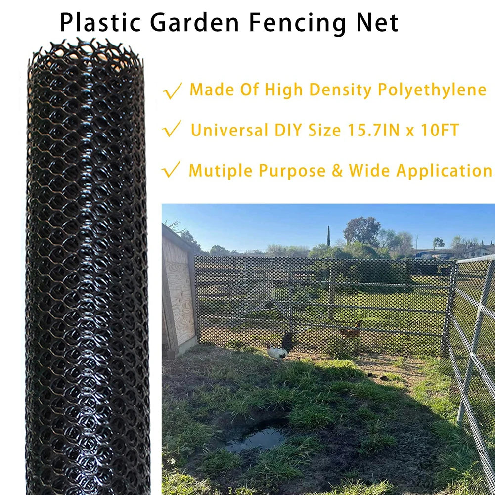 Plastic Wire Mesh Fence Poultry Netting 300 Fencing Solution Dogs