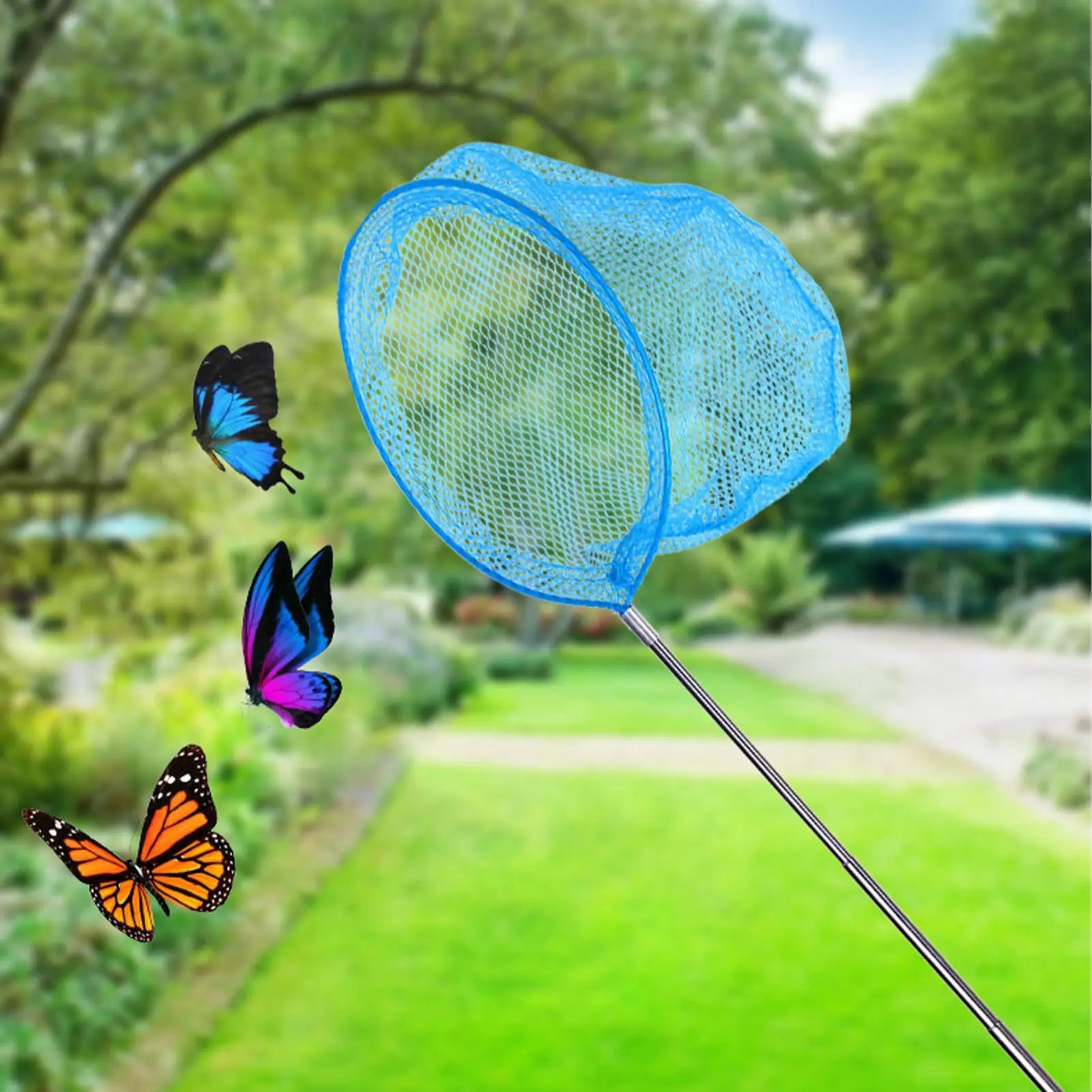 Pool Skimmer Net Telescopic Pole Stainless Steel Fishing Nets Kids
