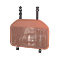Transparent Pocket Car Seat Back Storage Bag Multi-functional PU Leather Tablet Holder Hanging Wear-Resistant Zpaxo Brown