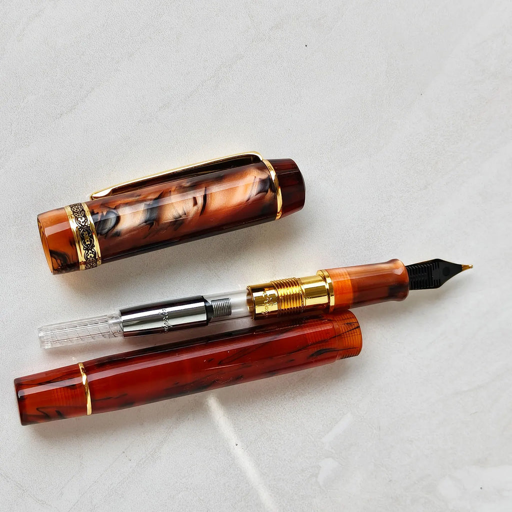 Kaigelu 316 Fountain Pen, Fine Point EF F M, Screw Cap, Calligraphy Practice, Sakura, Aest Zpaxo