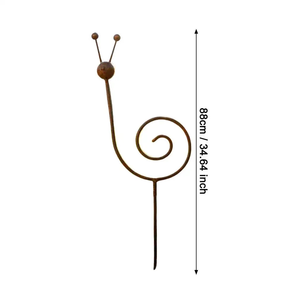 Snail Shape Metal Plant Stakes – Vintage Decorative Garden Support Decorative Garden Stake Zpaxo 1PC