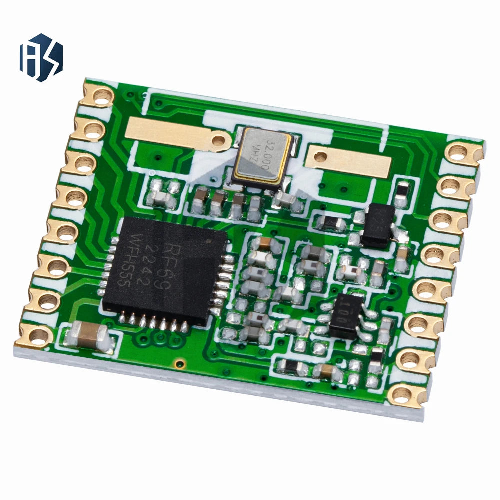 1PCS RFM69HW HopeRF Wireless Transceiver Module: 868MHz/433MHz/915MHz, 20dBm (868S2) – For Remote/HM Zpaxo