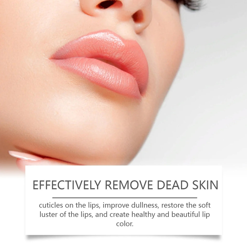 Lip Scrub Exfoliator Hyaluronic Acid Moisturizing Dead Skin Removal Fade Lip Lines Reduce Melanin Nourishing Chapped Lip Care Zpaxo