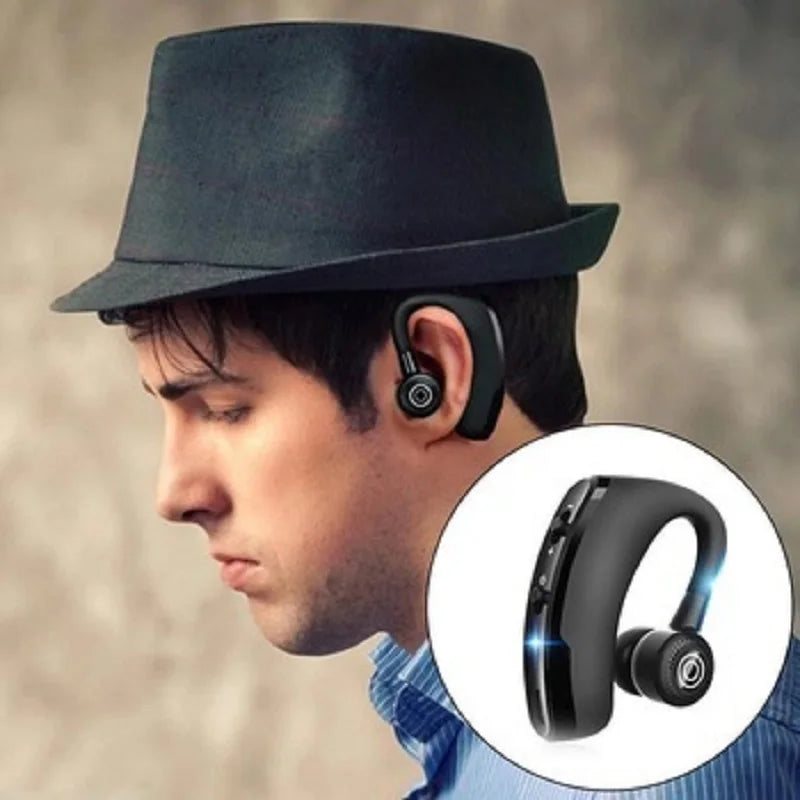 Wireless Bluetooth 5.0 Headphone Business Long Standby Voice Control Ear Hook Music Sports Headset With HD Mic For iPhone Xiaomi Zpaxo