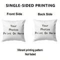 Custom Photo Cushion Cover Personalized Logo Pillow Sofa Car Seat