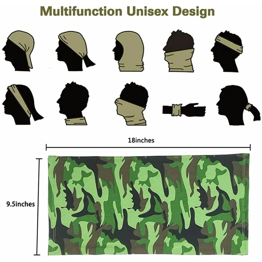 Multi-purpose Turban Riding Scarf Cycling Bandana Men Women Neck Cover Sunscreen Ice Silk Outdoor Fishing Hiking Headwear Mask Zpaxo