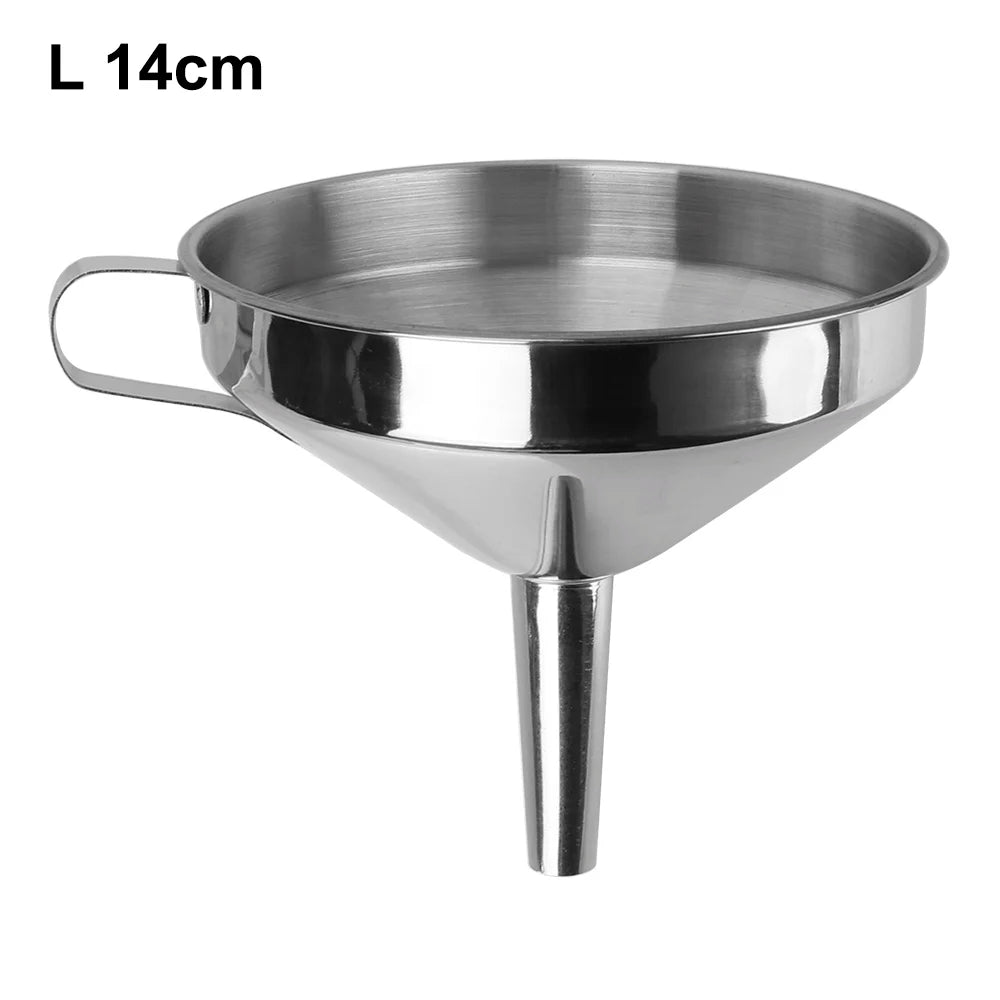 Wide Mouth Funnels Stainless Steel Detachable Filter Metal Funnel Zpaxo 3