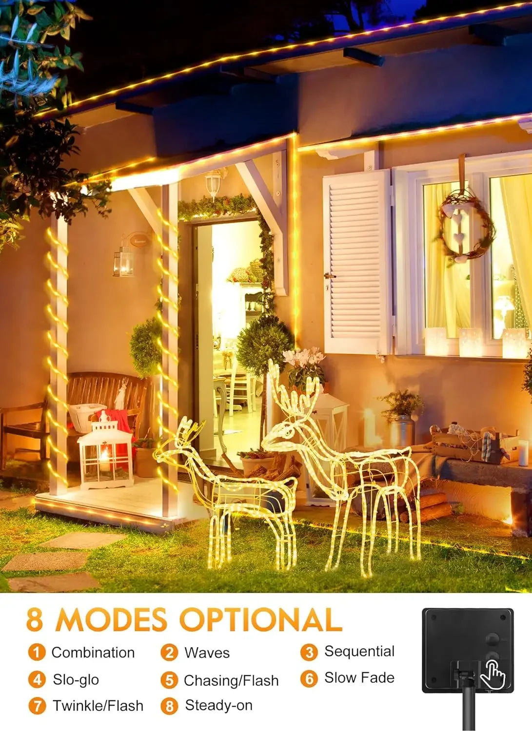 Solar LED String Fairy Lights 7M/12M – Outdoor Waterproof Garden Solar String Lights Zpaxo