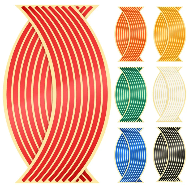 Reflective Wheel Rim Stripe Tape – Motorcycle & Bike Stickers