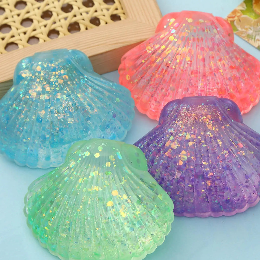 Squeeze Toys Slow Rising Desk Decor Kids Sensory Toys Shell Fidget For Home Office Classroom Work Study Travel Relaxation Party Zpaxo