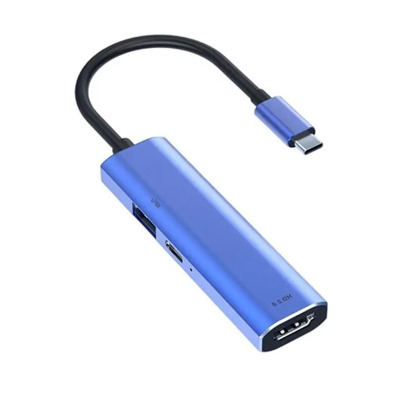 652F Aluminum USB C Hubs PD1 4+USB3 0+HDMI2 0 Port Adapter Universal Zpaxo