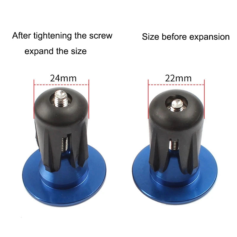 1 Pair Bicycle Handle Bar Cap End Plugs Aluminum Handlebar Stopper 6 Colors Handlebar Cap Plugs Bicycle Accessories Zpaxo