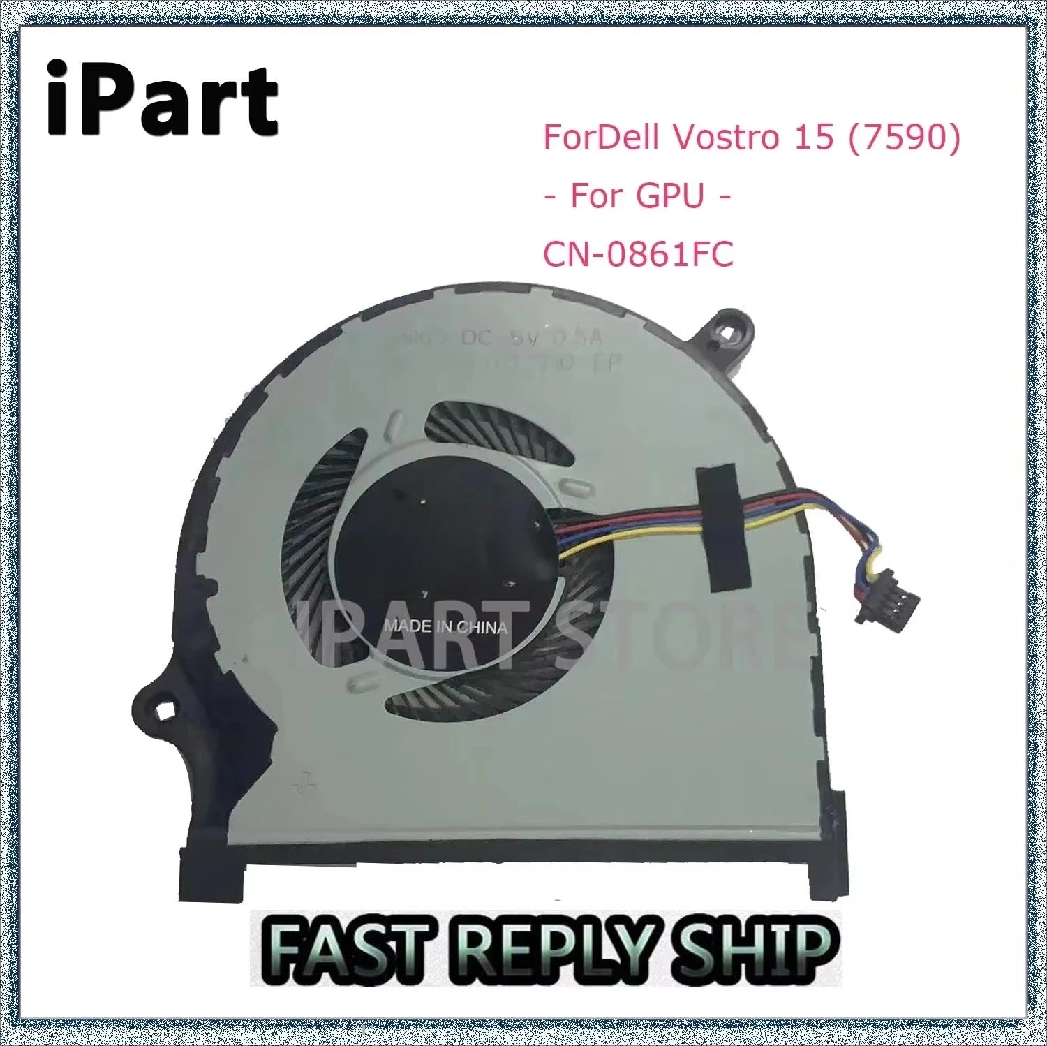 Dell Vostro 15 7590 Graphics Cooling Fan GPU 0861FC CN-0861FC