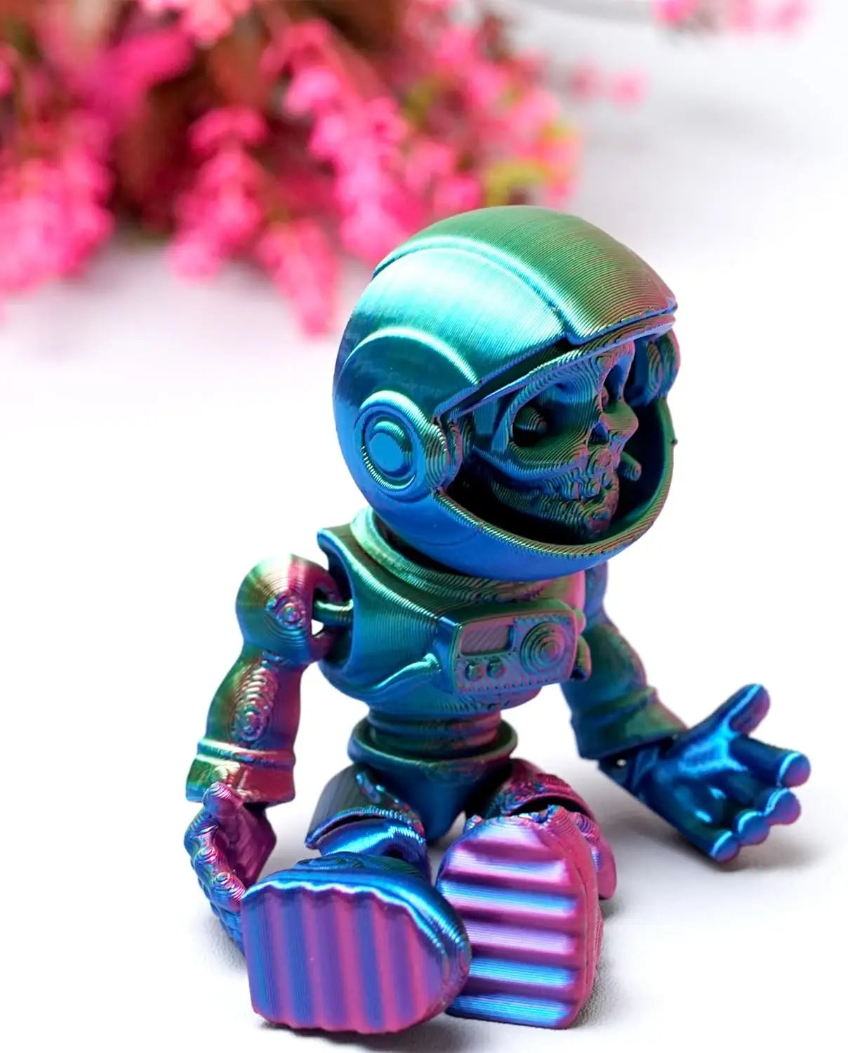 3D Printed Space Zombie Skeleton Astronaut Flexible Realistic