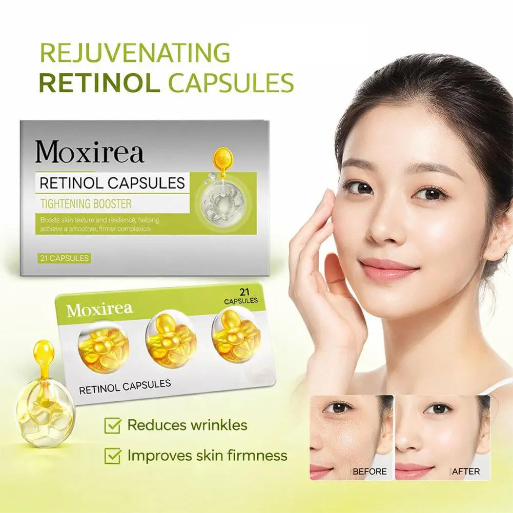21 Retinol serum capsules Spot Acne Wrinkle Remover Firming Whitening Hyaluronic Acid Essence Skin Care New style Zpaxo