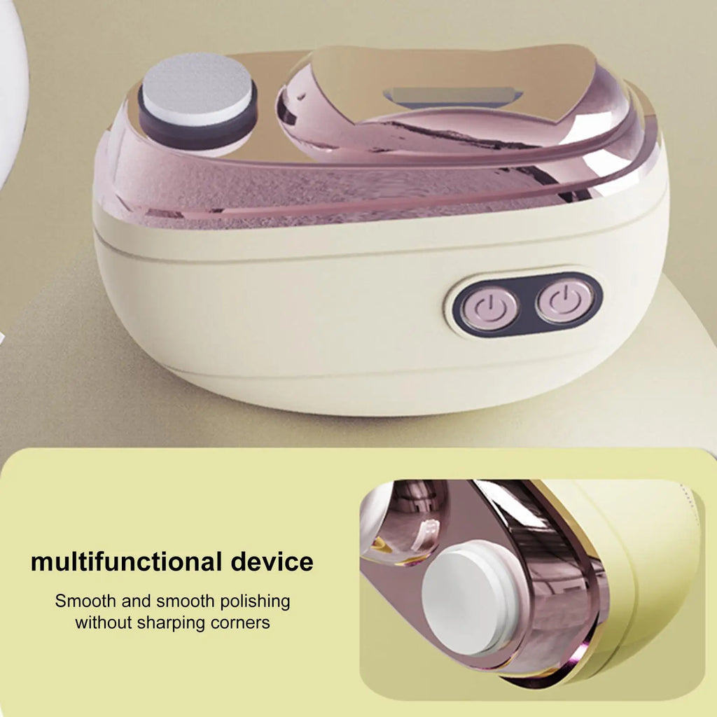 Electric Nail Clippers Thick Toenails LED Light Professional Safe