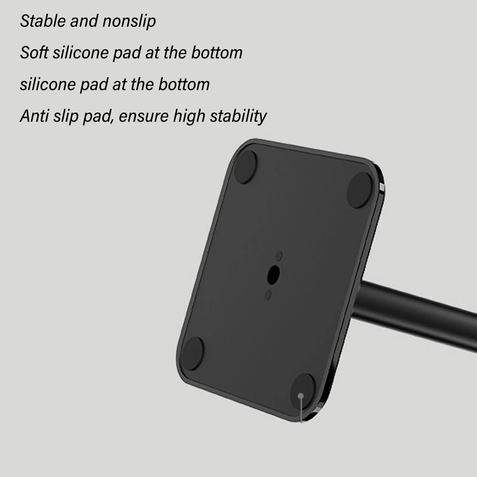 Headphone Stand Rounded Corner Anti Slip Base TPU Tray Sturdy Metal