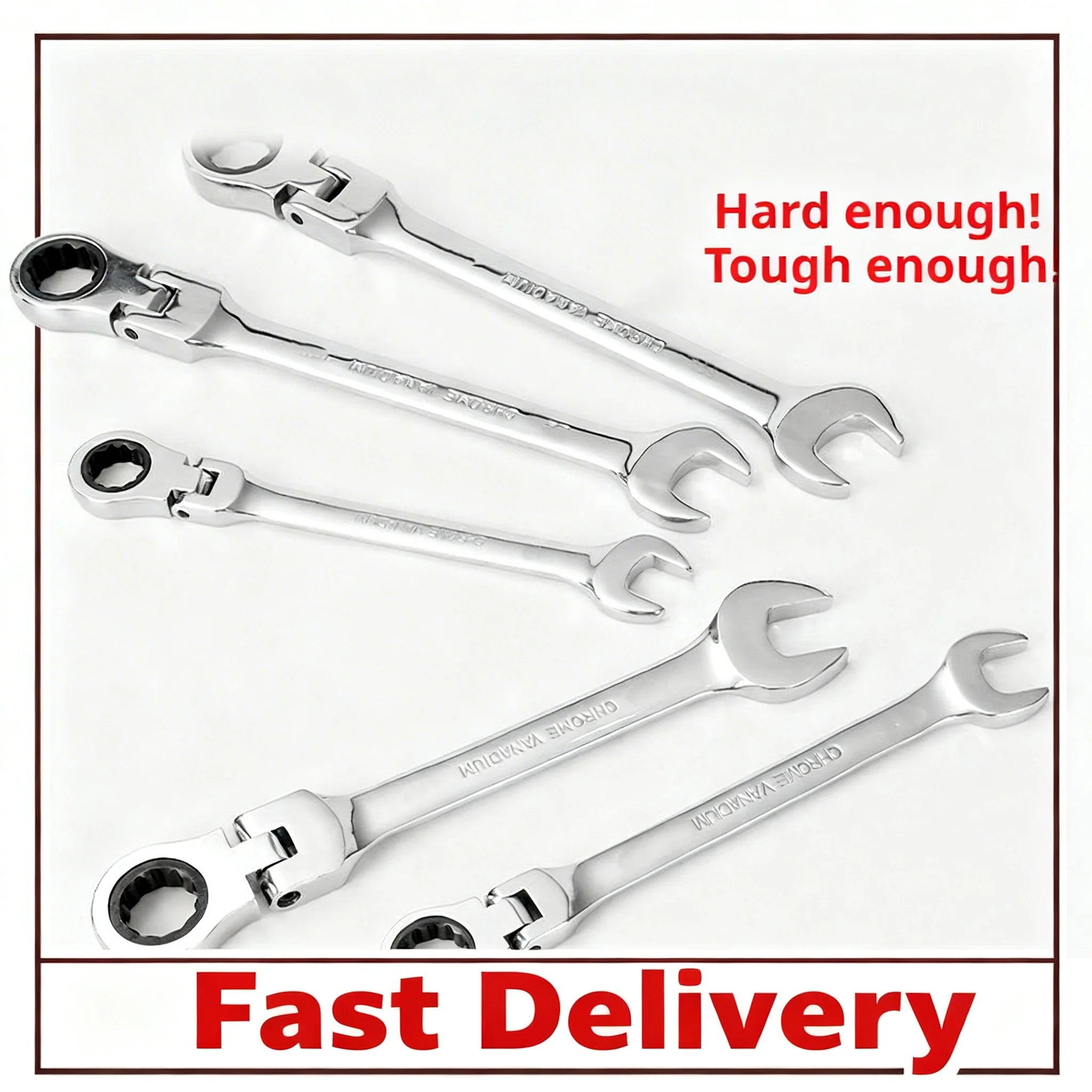 8-18MM Flexible Head Ratchet Wrench | 72-Tooth Vanadium Steel Ratchet Wrench Zpaxo