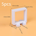 5Pcs Floating Display Case Frame Ring Necklace Earring Packaging Box Jewelry Coin Display Stand Holder Zpaxo 5Pcs White