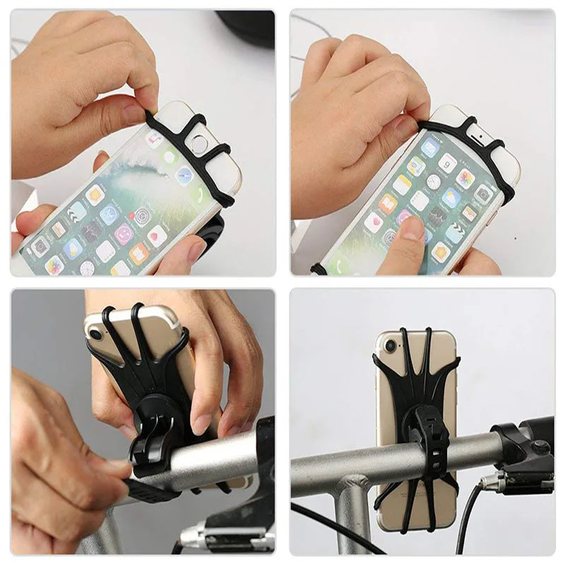 360° Bike & Motorcycle Phone Mount – Fits 4"–7" Phones Handlebar Phone Mount Zpaxo