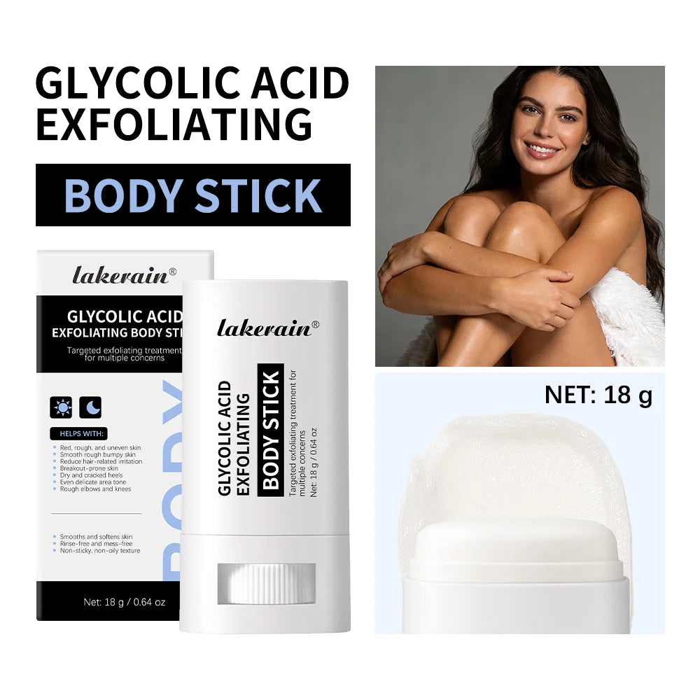 Glycolic Acid Exfoliating Body Stick Multiple Concerns Delivers Deep Effective Exfoliation Nourishing Moisture Deep Hydration Zpaxo 1pc