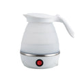 Foldable And Portable Teapot Water Heater 600ML Household Travel Electric Water Kettle 220V Kitchen Appliances Water Boiling Pot Zpaxo European regulations WHITE