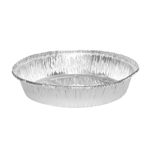 10Pcs Tin Foil Box, Air Fryer, Specialized Tin Foil Tray, Disposable Circular Tin Foil Bowl for Household Use, Oven Baking Bowl Zpaxo