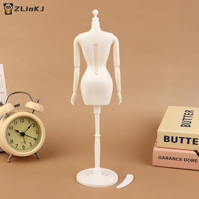 ▶1PCS 1:6 Doll Mannequin Coat Hanger Dollhouse Doll Skirt Support Wedding Mannequin Stand Humanoid Model Toy Doll Gown Display Zpaxo