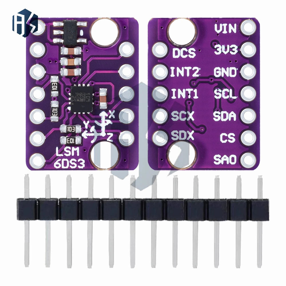 ‌1-20pcs LSM6DS3 6-Axis IMU Breakout Board – 3D Accelerometer, Gyroscope & Embedded Temperature Sensor with SPI/I2C Interface Zpaxo