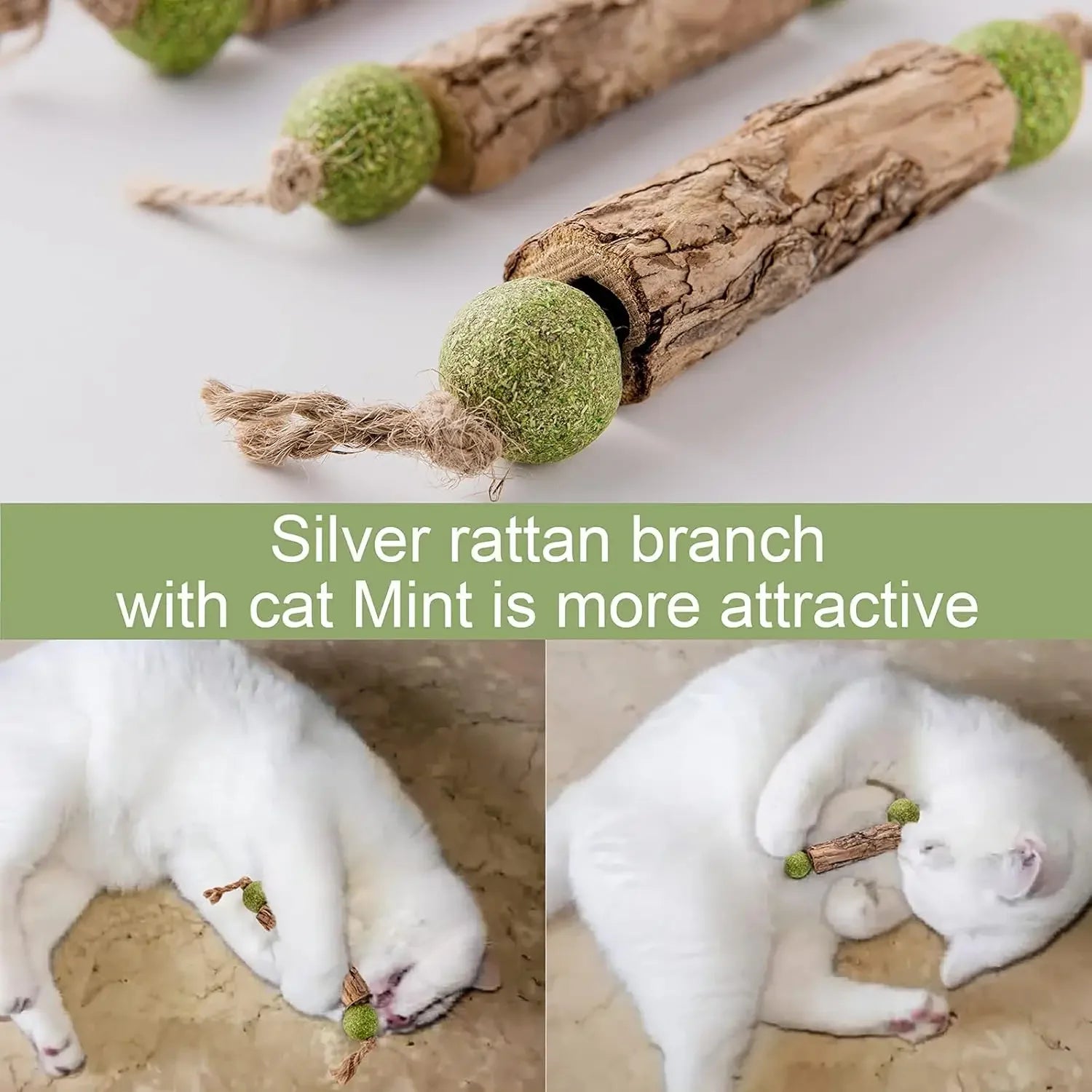 Cat Cleaning Teeth Pure Natural Catnip Molar Toothpaste Stick