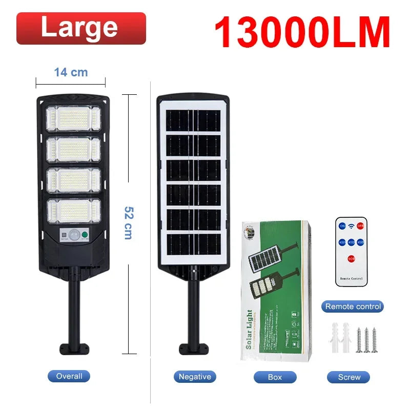 Outdoor Solar Powered LED Street Light with Motion Sensor Waterproof Garden Lighting Lamp Sun Charge Solar Spotlighting Zpaxo 192LED China Mainland