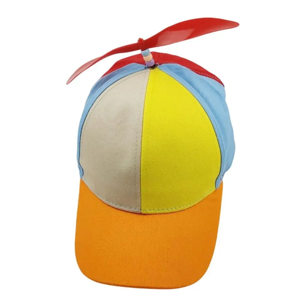 Casual Rainbow Baseball Cap Funny Helicopter Propeller Snapback Hat Bamboo Dragonfly Adventure Dad Hat Boys Girls Zpaxo