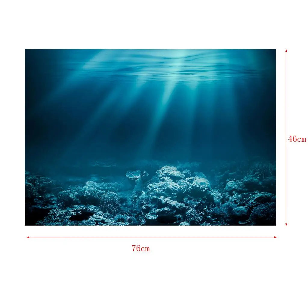 3D Wall Sticker Art Decor Poster Undersea Decorative Aquarium Zpaxo