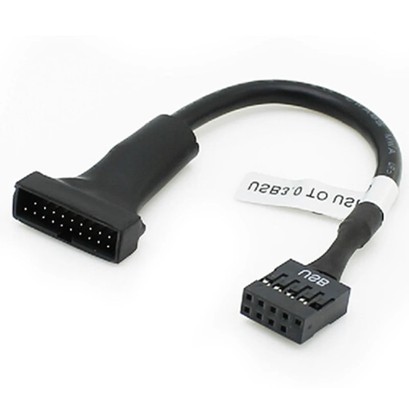 19 20 Pin USB 3 0 Female 9 2 Male Motherboard Header Adapter Cord