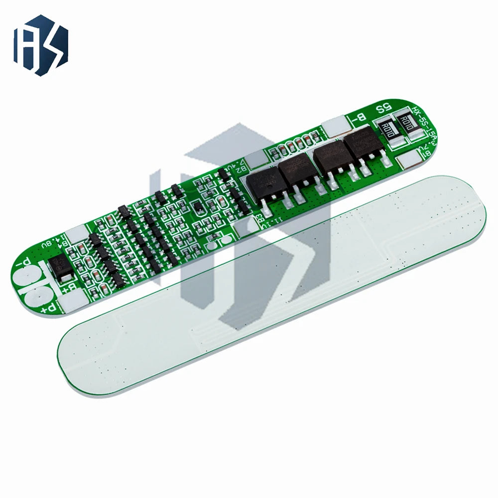 5S 18 5-21V 15A Triple Protection BMS Battery Management Module 18650 Zpaxo