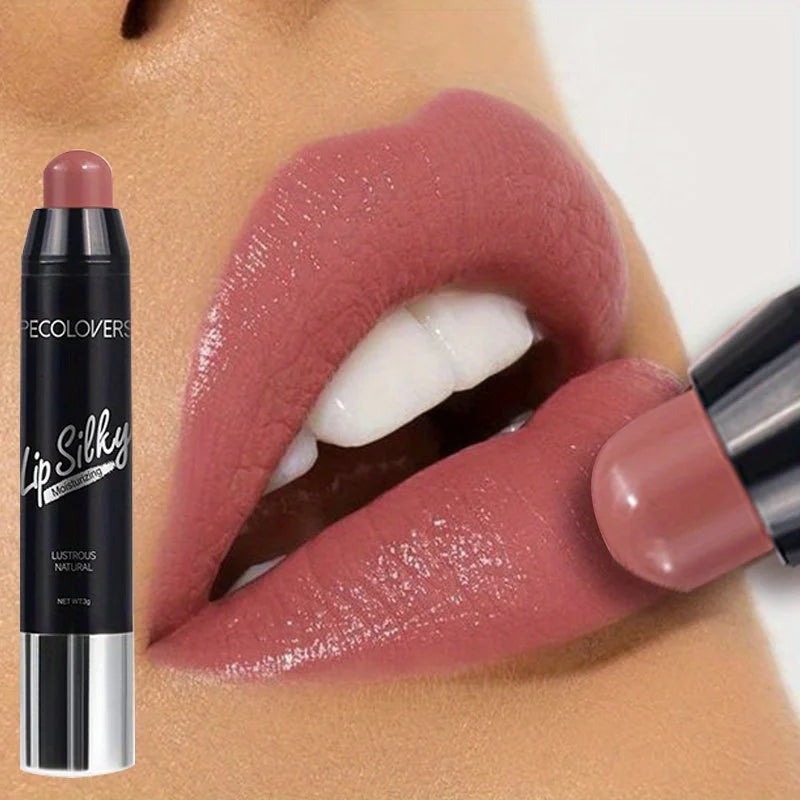 Matte Lipstick Pencil Waterproof Long Lasting Non-Stick Cup Lip Stain Tint Cosmetic Nude Lipstick Pen Makeup Maquillage Zpaxo