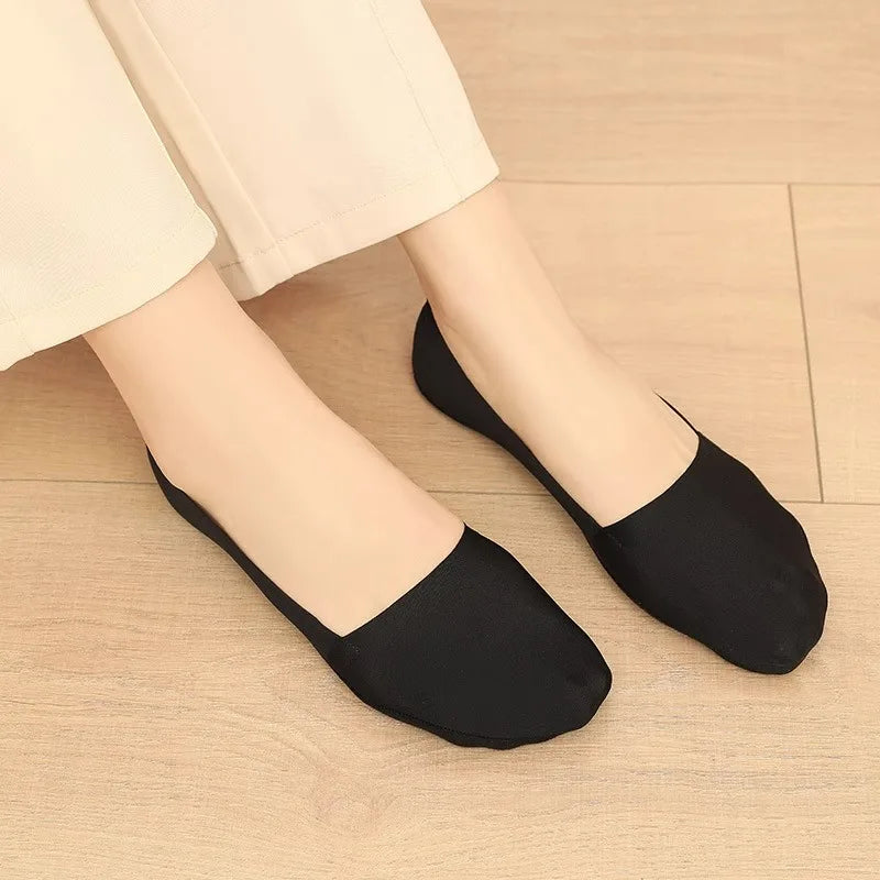 2 Pairs Lot Socks Women's Summer Ultra-thin Invisible Low Cut